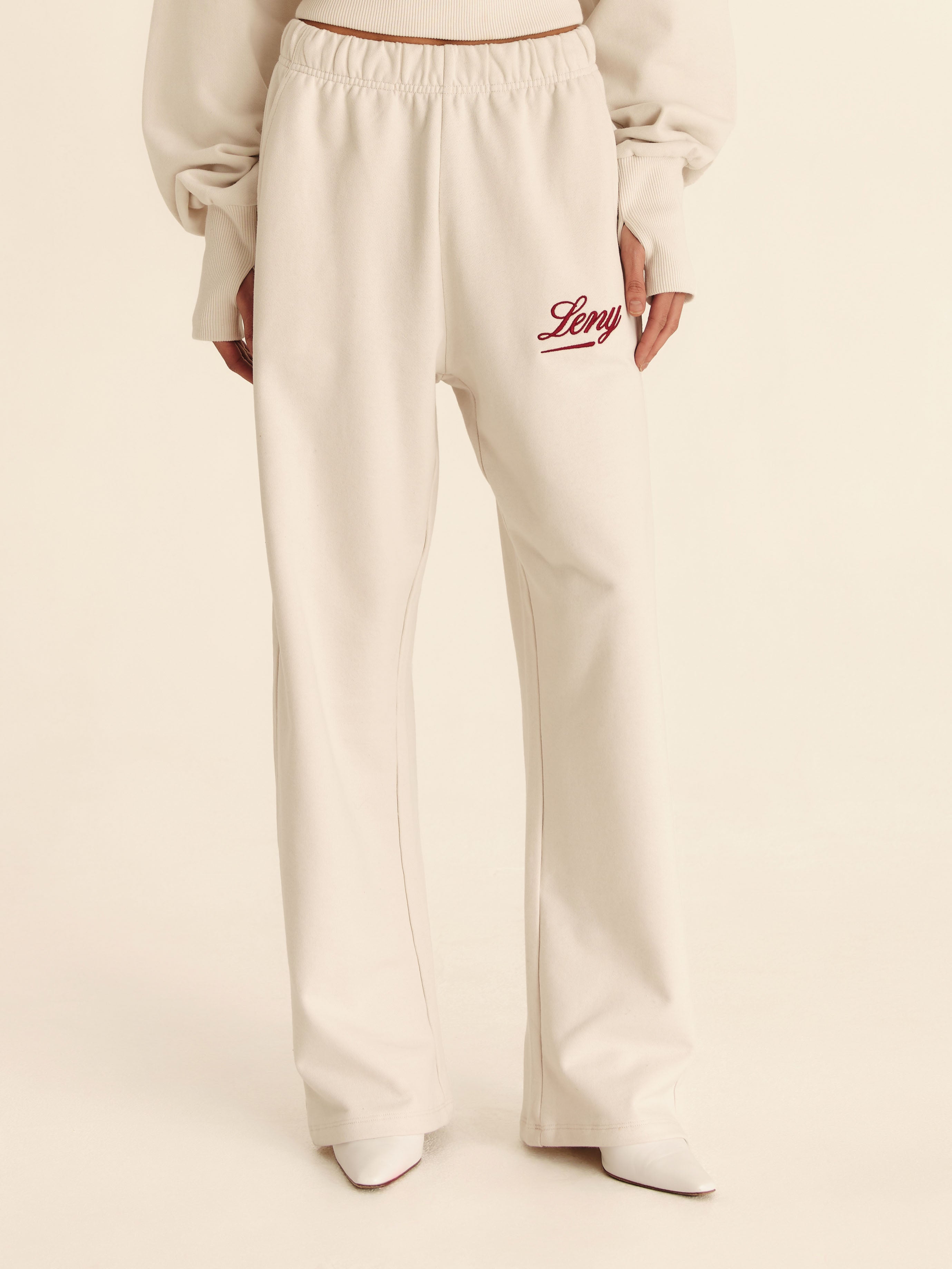 90's Wide-Leg Sweatpants Seasonal - Pearl – LENY