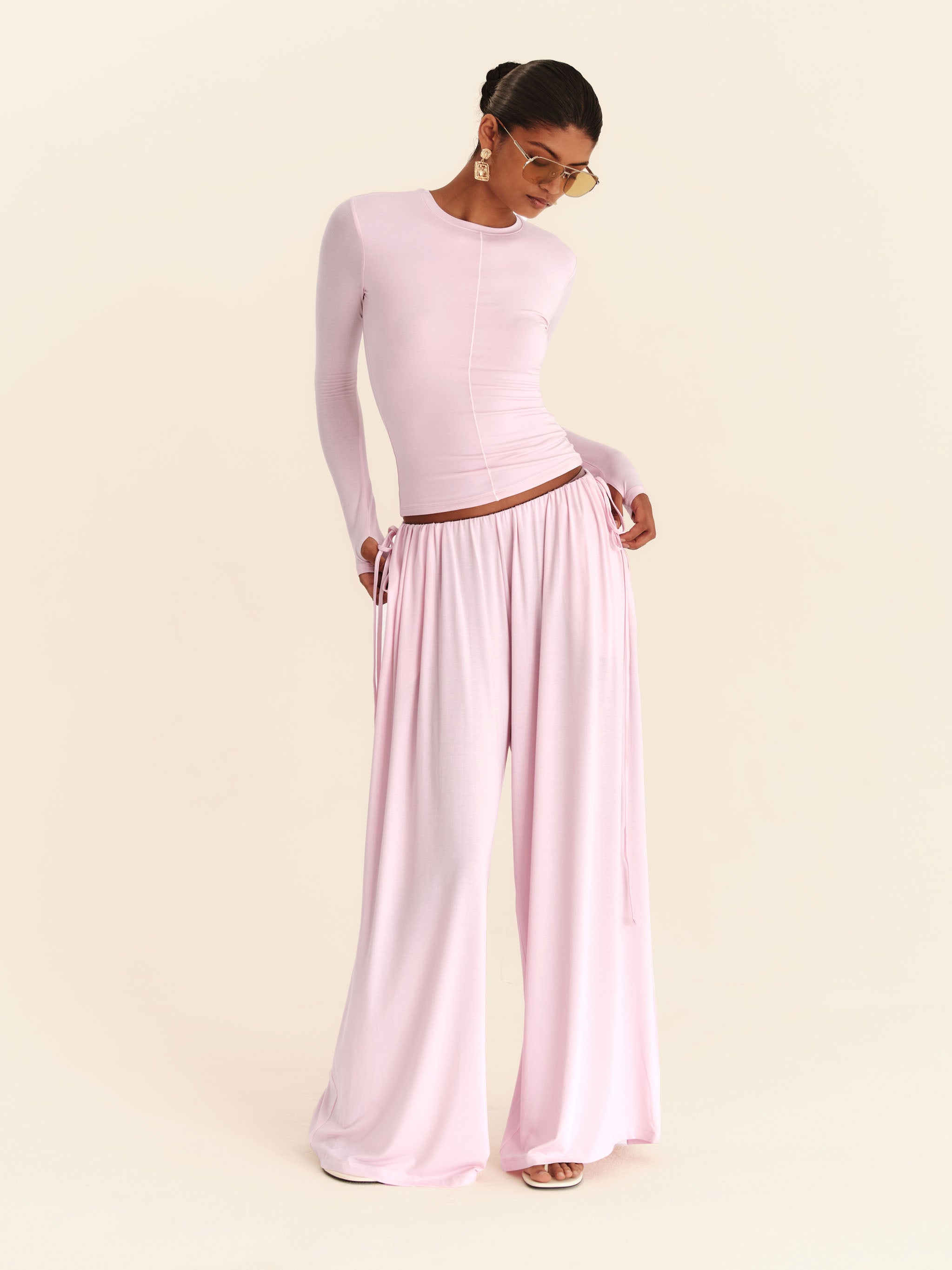 Babydoll Flare Pants - Blossom