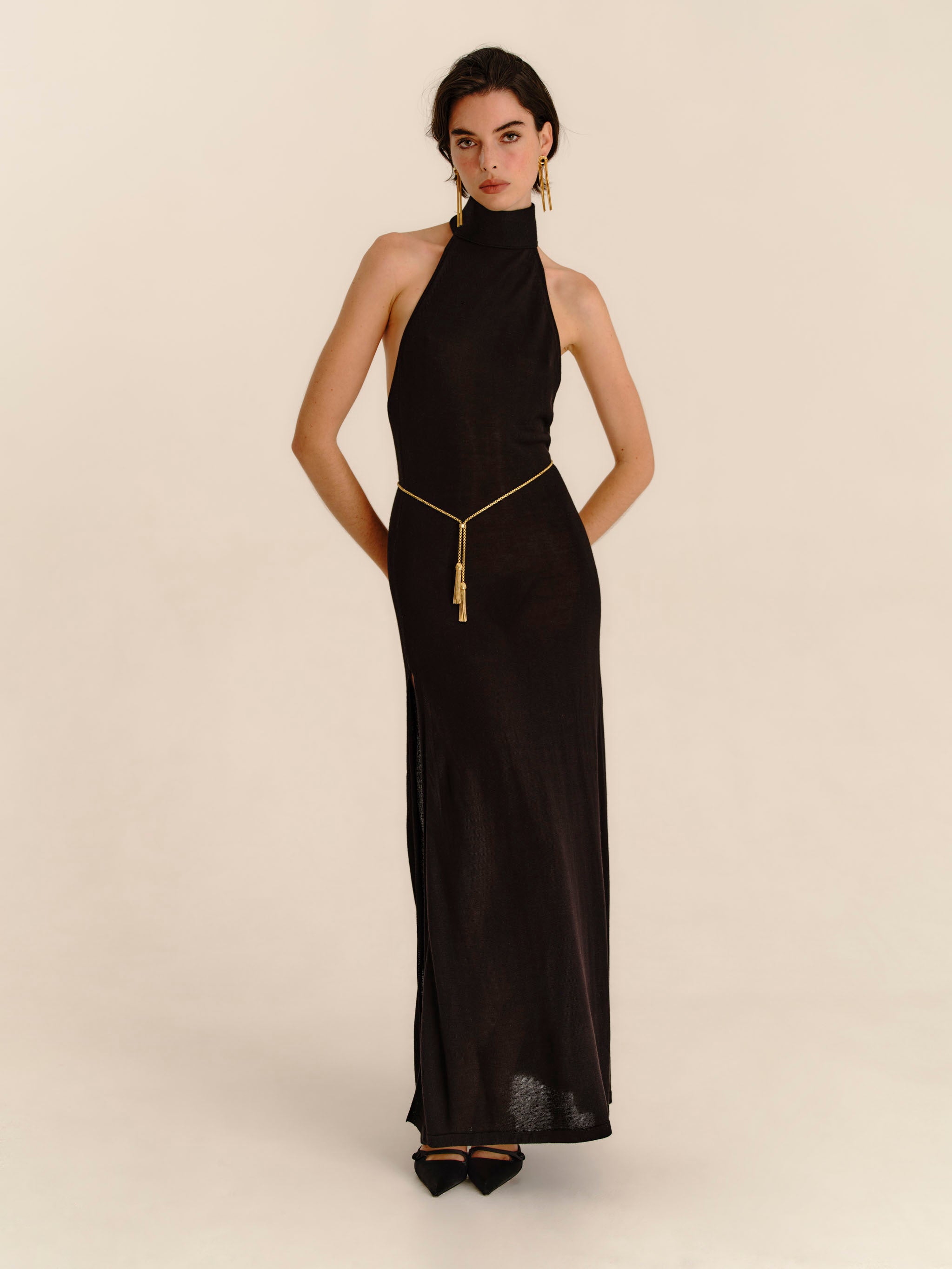 Cascade Dress 2.0 - Jet Black