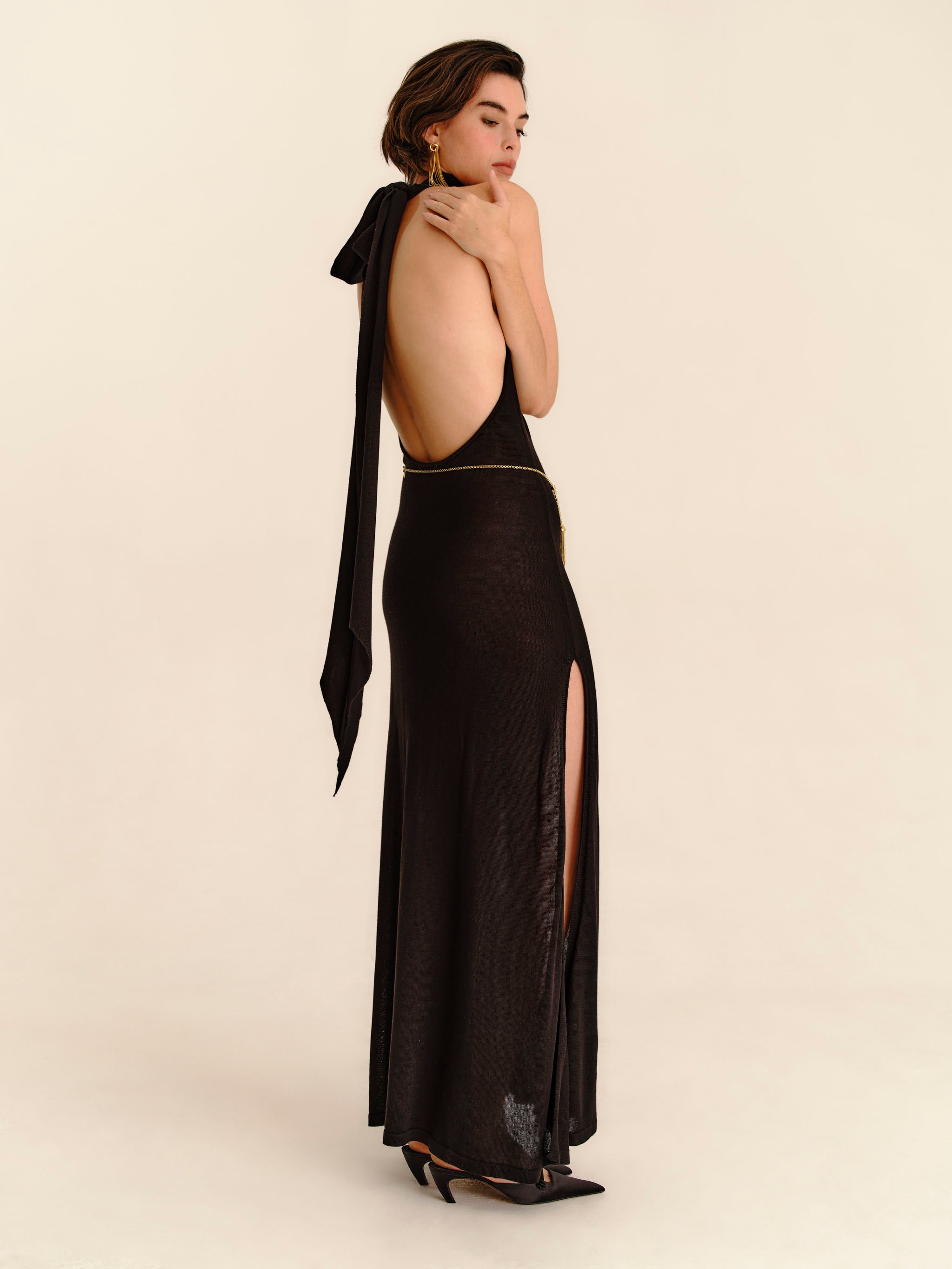 Cascade Dress 2.0 - Jet Black