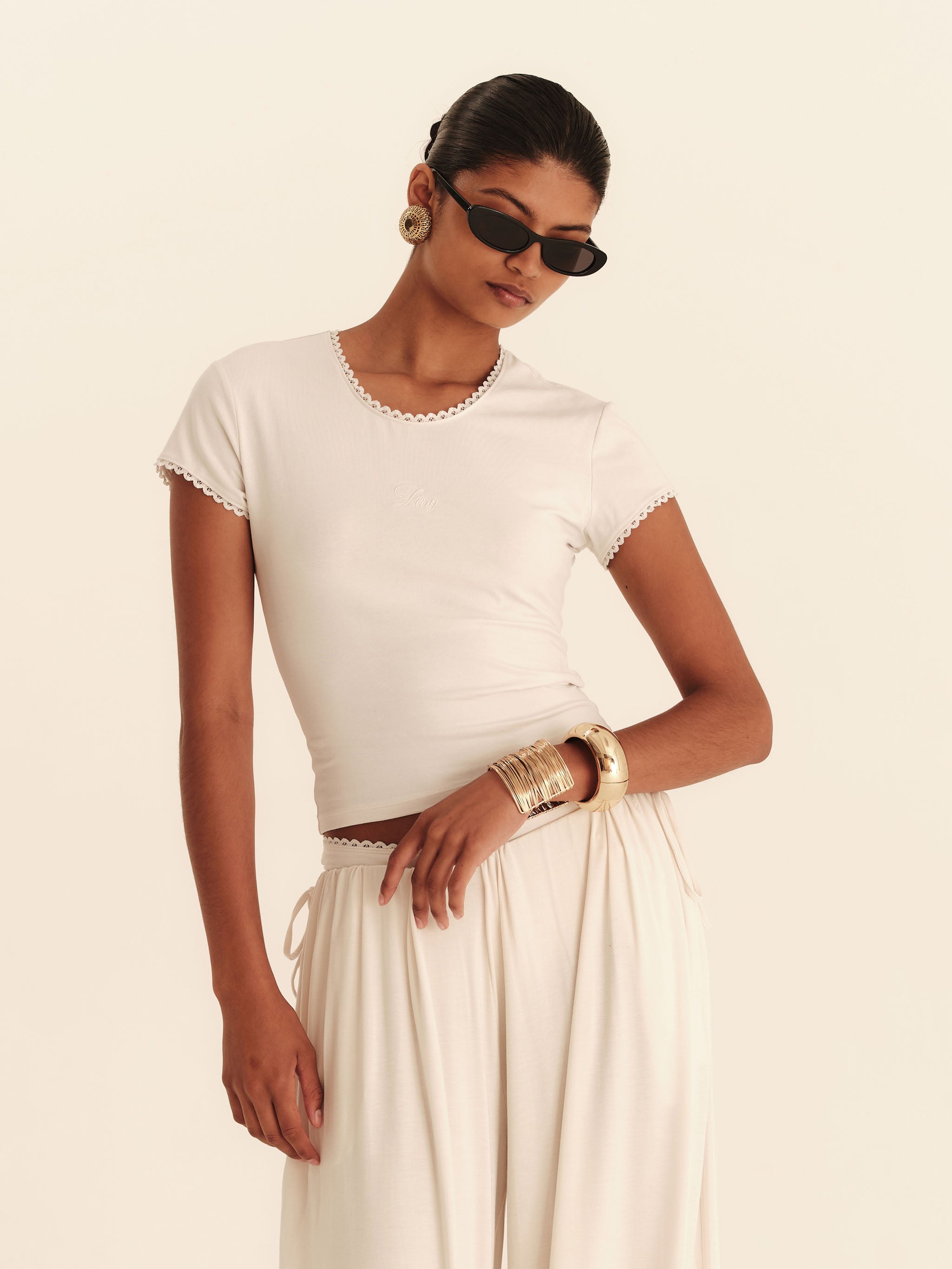 Chérie T-Shirt - Pearl