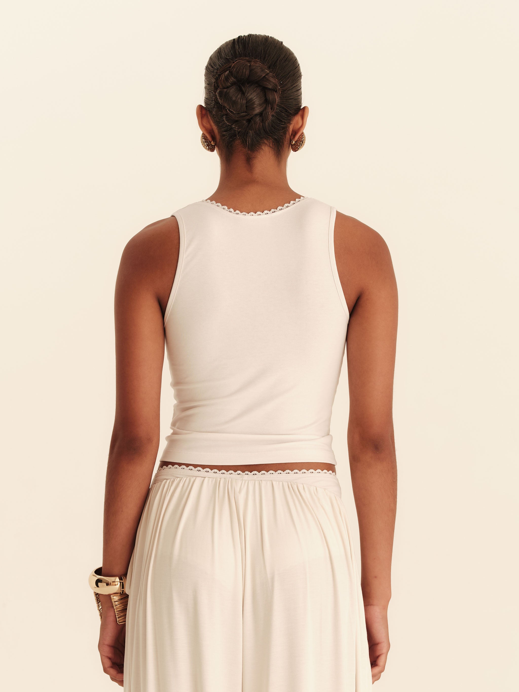 Chérie Tank - Pearl