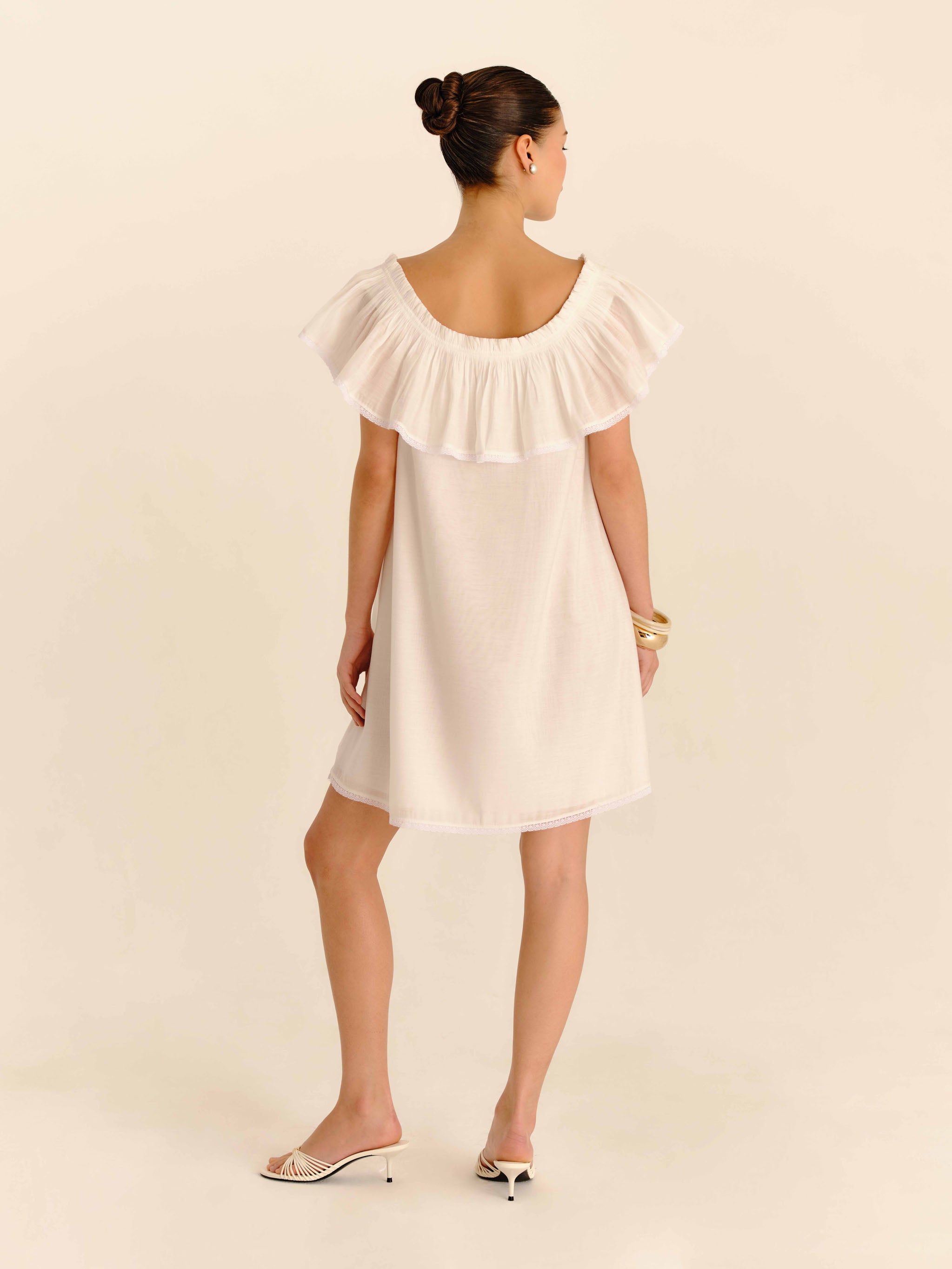 Lace Trim Babydoll Dress