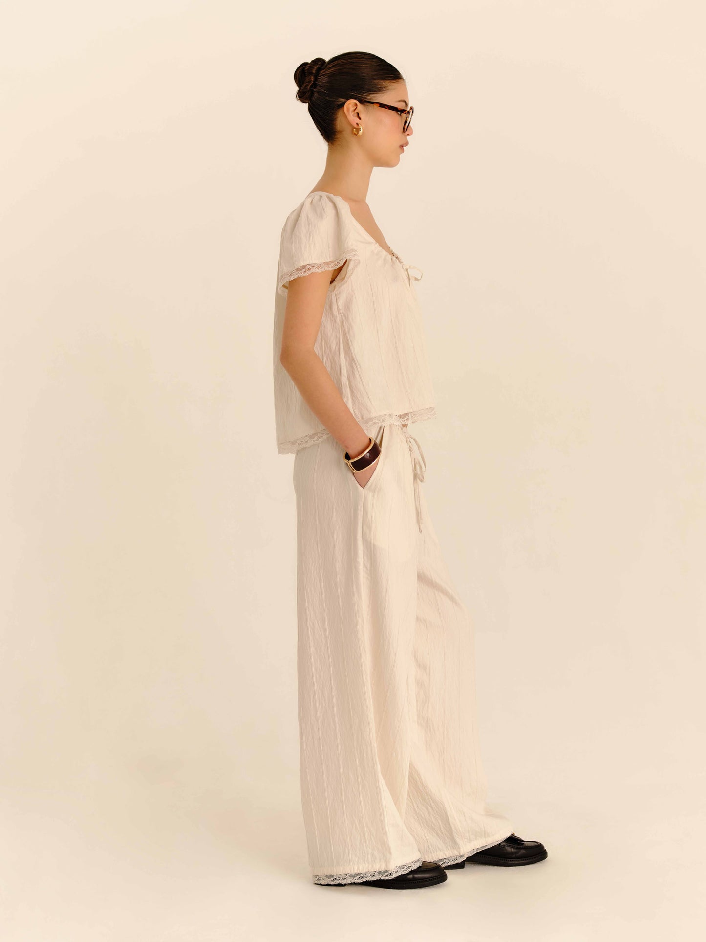 Nunu PJ Pants Pearl - side profile