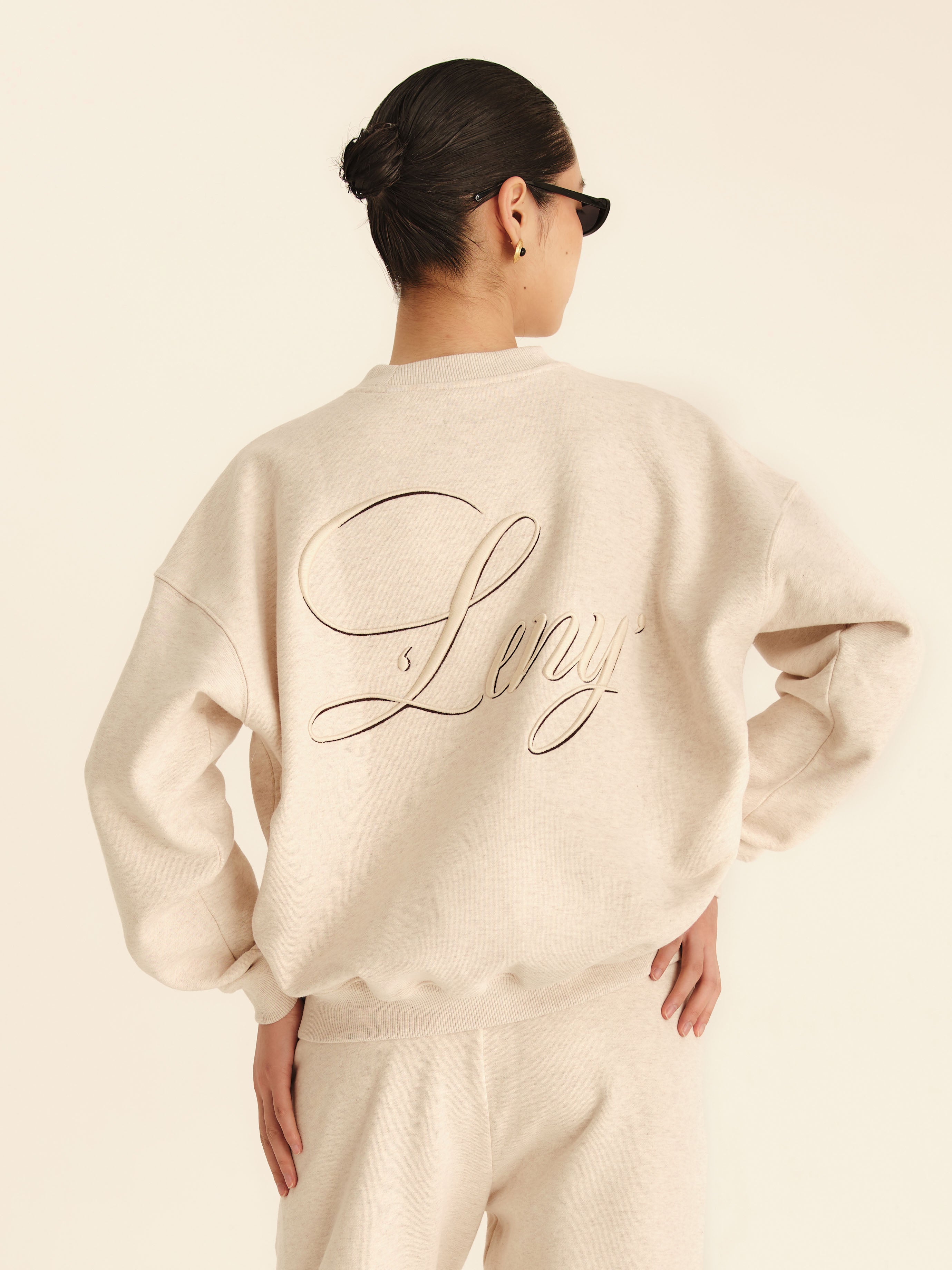 Twenty-Four Seven Crewneck Sweatshirt - Beige Melange – LENY