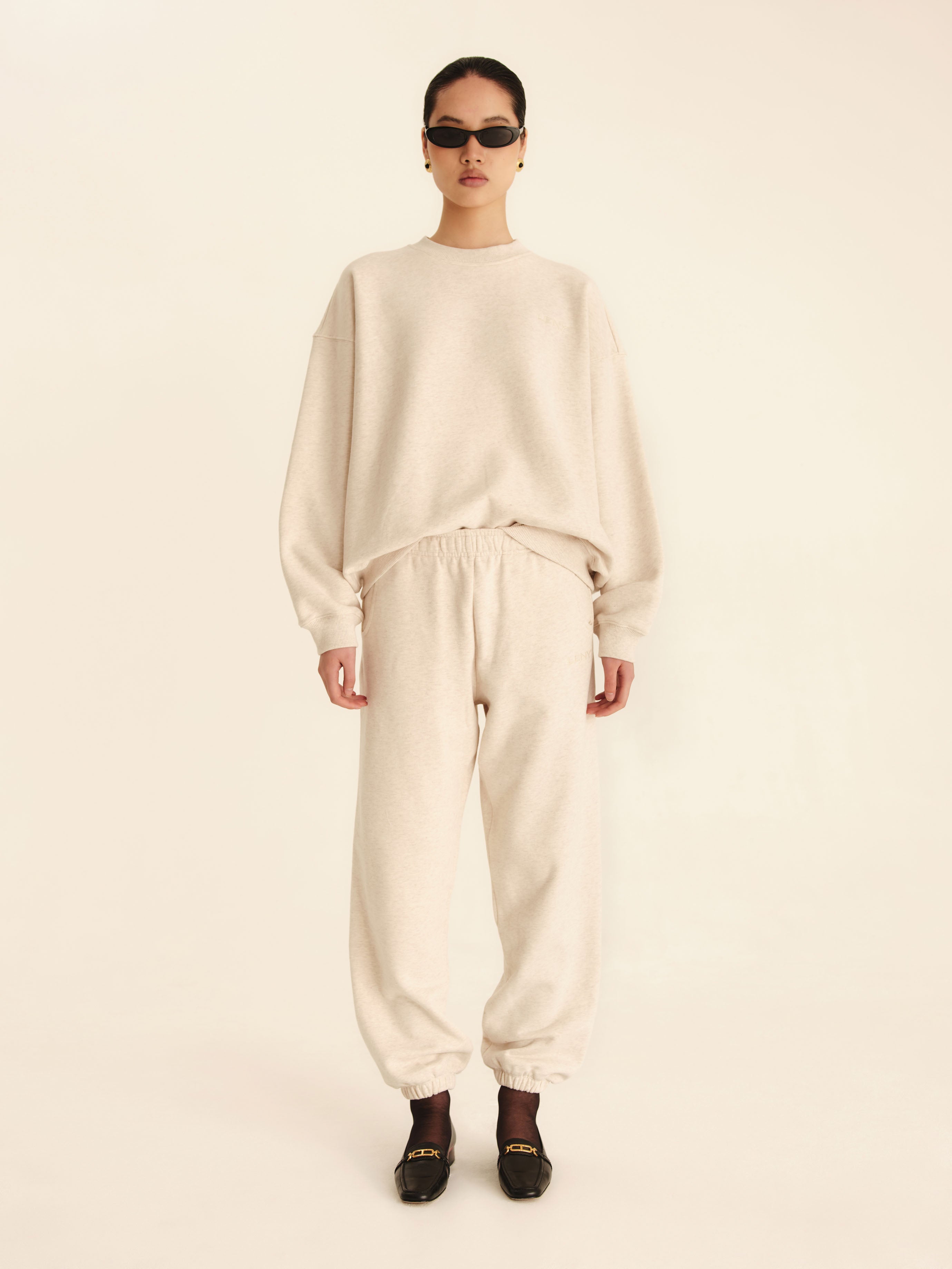 Twenty-Four Seven Sweatpants - Beige Melange – LENY