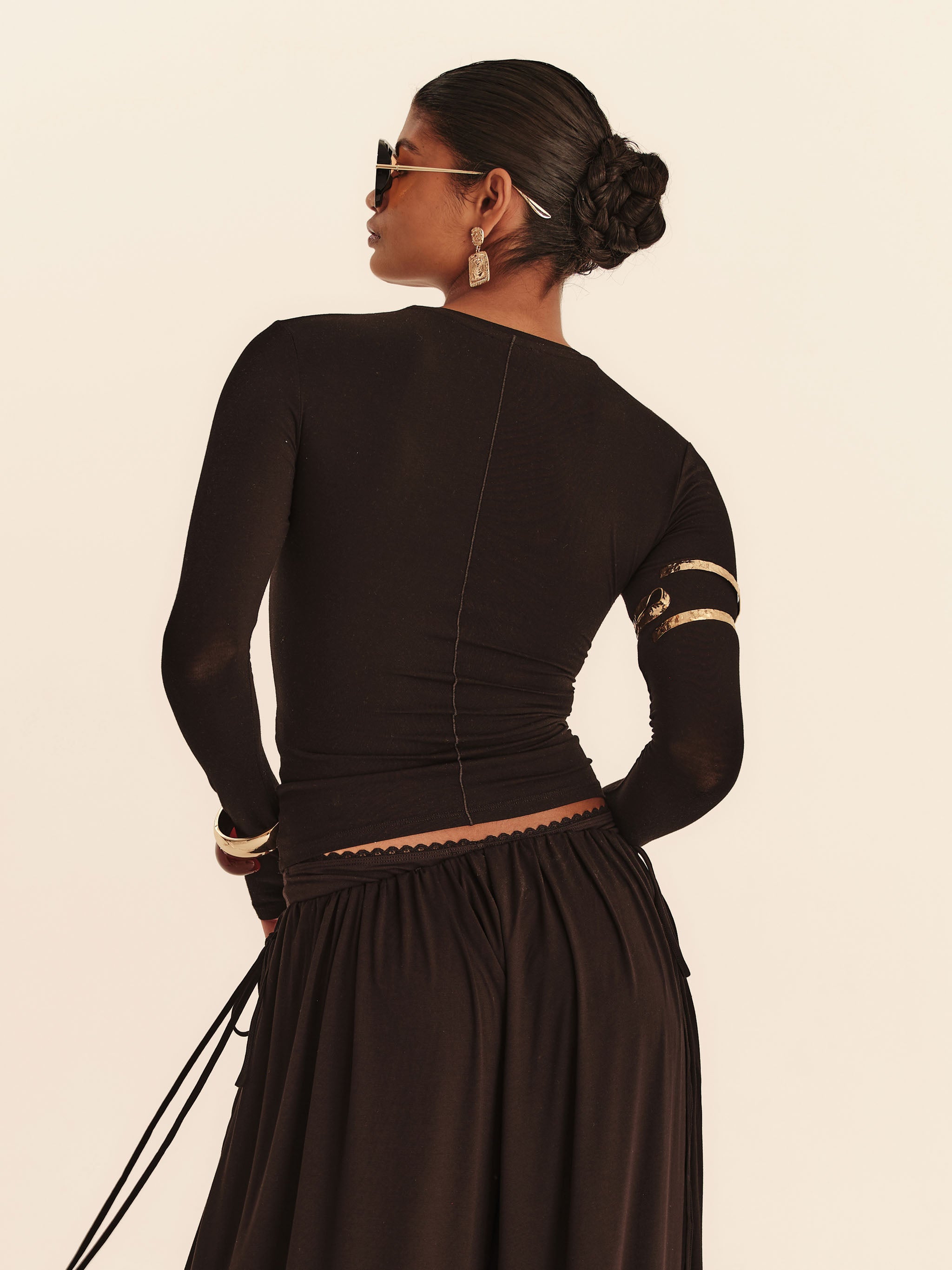 Vesper Longsleeve Top - Jet
